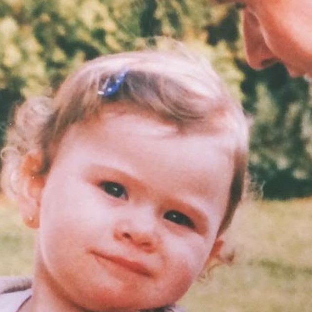 Alexa Burton as a child