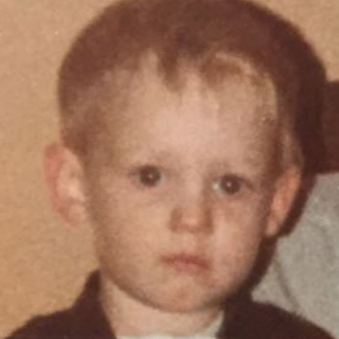 Craig Springett as a child