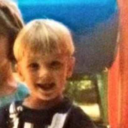 Jason Jordaan as a child